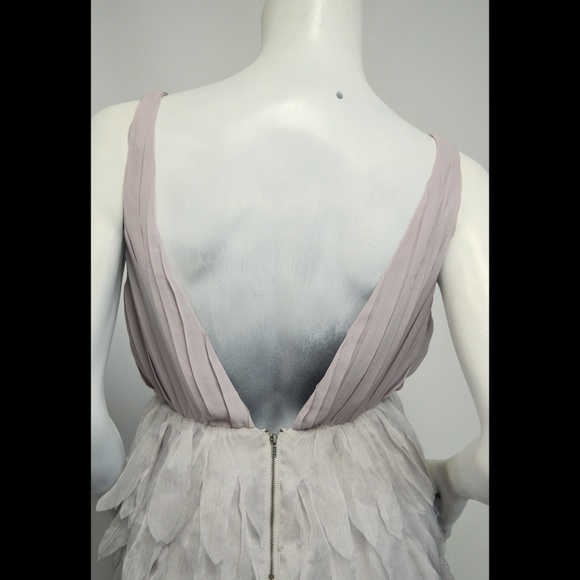 Ark & Co Feathered Style Gray Dress - Picture 7 of 8